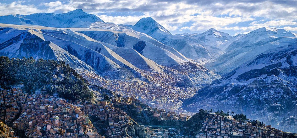 Bolivien - Blick-über-La-Paz