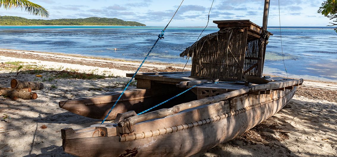 Der Strand von Fulaga Fiji