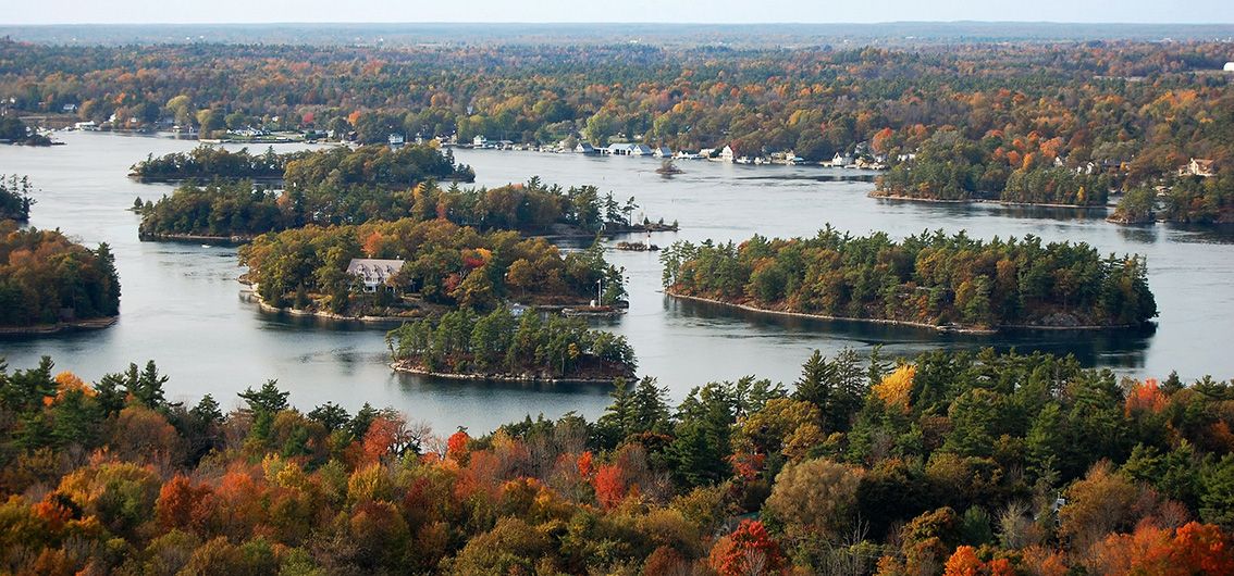 Thousand Islands Nationalpark an der US-Grenze zu Kanada